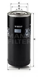 Oil Filter MANN-FILTER (W 962/47) 