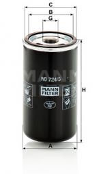 Hydraulic Filter, automatic transmission MANN-FILTER (WD 724/5) 