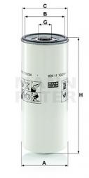 Fuel filter MANN-FILTER (WDK 11 102/24) 