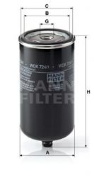 Kraftstofffilter MANN-FILTER (WDK 724/1) 