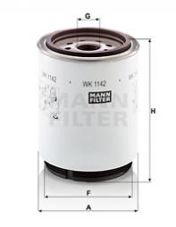 Fuel filter MANN-FILTER (WK 1142 x) 