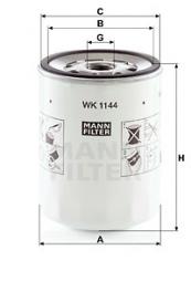 Kraftstofffilter MANN-FILTER (WK 1144) 