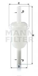 Kraftstofffilter MANN-FILTER (WK 31/4 (10)), MERCEDES-BENZ, 190, /8, 100 Bus 
