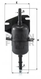 Fuel filter MANN-FILTER (WK 510), FIAT, Palio Weekend, Palio, Seicento/600 