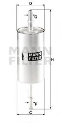 Kraftstofffilter MANN-FILTER (WK 512/1), FORD, JAGUAR, Focus Stufenheck, Focus Turnier, S-Type, XF, Tourneo Connect, Focus 