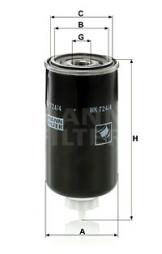 Fuel filter MANN-FILTER (WK 724/4) 