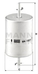 Kraftstofffilter MANN-FILTER (WK 730/5), FORD, Mondeo III Stufenheck, Mondeo III, Mondeo III Turnier 
