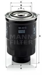 Kraftstofffilter MANN-FILTER (WK 8018 x) 