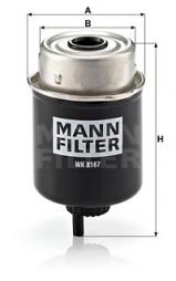 Fuel filter MANN-FILTER (WK 8167) 