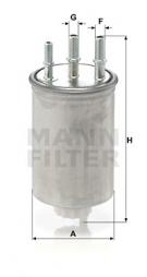 Filtro carburante MANN-FILTER (WK 829/6), SSANGYONG, Rexton, Kyron, Rodius, Actyon I 