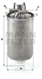 Fuel filter MANN-FILTER (WK 829), AUDI, A2 