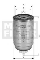 Filtre à carburant MANN-FILTER (WK 82) 