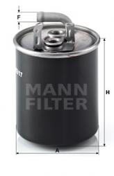 Kraftstofffilter MANN-FILTER (WK 842/17), MERCEDES-BENZ, A-Klasse, Vaneo 