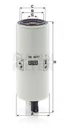 Fuel filter MANN-FILTER (WK 9017 x) 