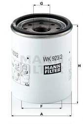 Filtre à carburant MANN-FILTER (WK 923/2 x) 