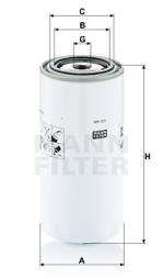 Fuel filter MANN-FILTER (WK 929 x) 