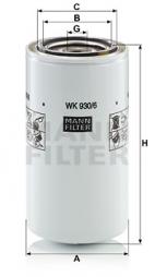 Filtre à carburant MANN-FILTER (WK 930/6 x) 