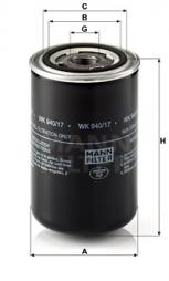 Fuel filter MANN-FILTER (WK 940/17) 