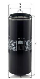 Filtre à huile MANN-FILTER (WP 12 121) 