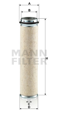 Sekundärluftfilter MANN-FILTER (CF 800) 