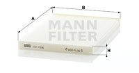 Filter, Innenraumluft MANN-FILTER (CU 1936), NISSAN, Qashqai +2 I, X-Trail 