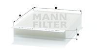 Filter, Innenraumluft MANN-FILTER (CU 2143), OPEL, Meriva 