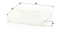 Filter, Innenraumluft MANN-FILTER (CU 22 029) 