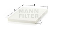 Filter, Innenraumluft MANN-FILTER (CU 3562), AUDI, 100, 100 Avant, A6, A6 Avant 