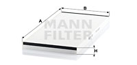 Filter, Innenraumluft MANN-FILTER (CU 4783) 