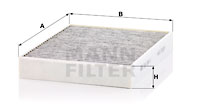 Filter, Innenraumluft MANN-FILTER (CUK 2847/1), PORSCHE, VW, Cayenne, Touareg 