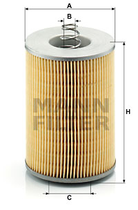 Filter, operating hydraulics MANN-FILTER (H 1275 x) 
