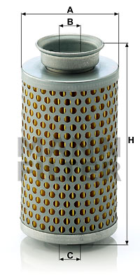 Filtre, système hydraulique de travail MANN-FILTER (H 615) 
