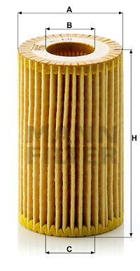 Filtro olio MANN-FILTER (HU 611 x), RENAULT, Twingo I, Clio II, Kangoo, Thalia I 