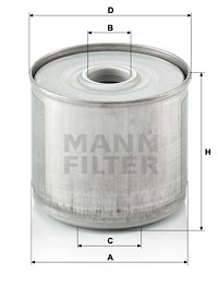 Kraftstofffilter MANN-FILTER (P 917/1 x) 