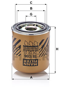 Air Dryer Cartridge, compressed-air system MANN-FILTER (TB 1396 x) 