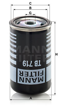 Air Dryer Cartridge, compressed-air system MANN-FILTER (TB 719) 