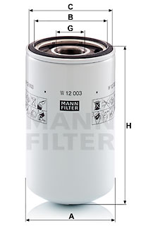 Ölfilter MANN-FILTER (W 12 003) 