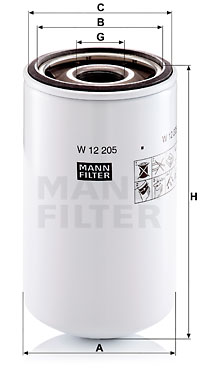 Ölfilter MANN-FILTER (W 12 205) 