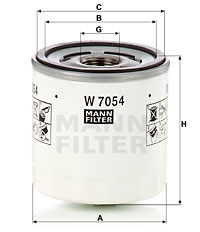 Ölfilter MANN-FILTER (W 7054), FORD, S-Max, Galaxy, Focus IV, Focus IV Turnier 