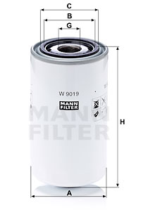 Filtro olio MANN-FILTER (W 9019) 