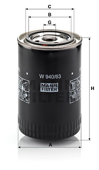Ölfilter MANN-FILTER (W 940/63) 