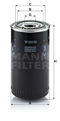 Oil Filter MANN-FILTER (W 950/39) 