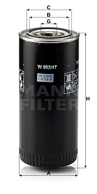 Ölfilter MANN-FILTER (W 962/47) 