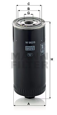 Ölfilter MANN-FILTER (W 962/6) 