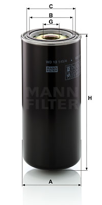 Filtro olio MANN-FILTER (WD 13 145/4) 