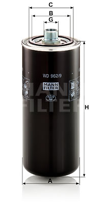 Filter, Arbeitshydraulik MANN-FILTER (WD 962/9) 