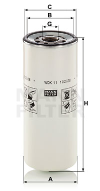 Kraftstofffilter MANN-FILTER (WDK 11 102/28) 