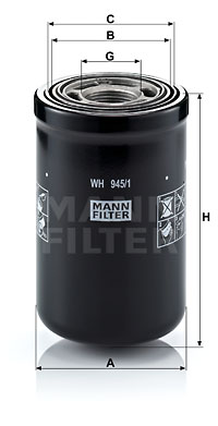 Filtro idraulico, Cambio automatico MANN-FILTER (WH 945/1) 