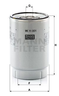 Kraftstofffilter MANN-FILTER (WK 11 001 x) 