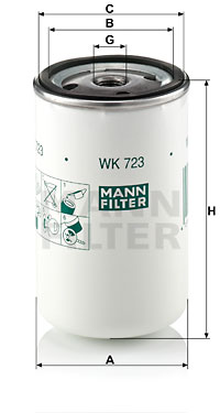 Fuel filter MANN-FILTER (WK 723) 